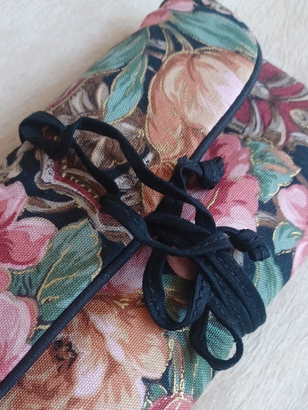 Vintage Oscar de la Renta Travel Cosmetic Bag & Jewelry Holder